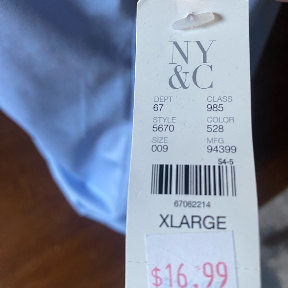NY & Co soft blue nylon tank top - Picture 3 of 3